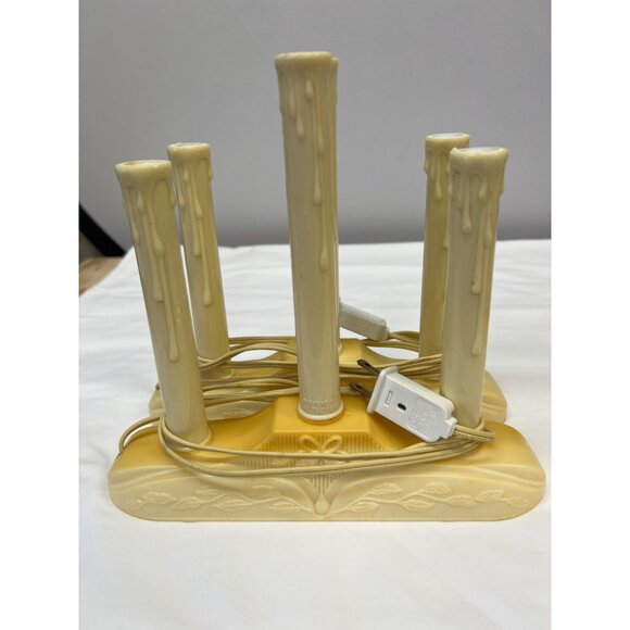 4 Vintage Electric Candelabra Light Holder, holds 3 bulbs - Picture 7 of 8